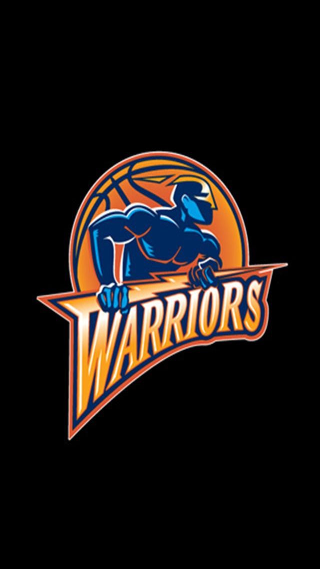 Golden State Warriors Black Logo iPhone Wallpaper S