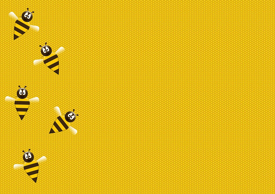 Bees Stock Photo Cartoon On A Honeyb Background