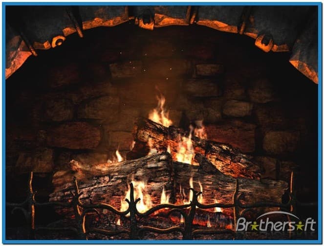 free fireplace screensaver downloads