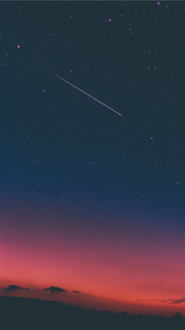 Free download shooting star in night sky iPhone 8 Wallpapers Free ...