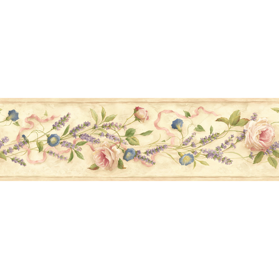 Free Download Imperial 6 18 Floral Trail Prepasted Wallpaper Border At