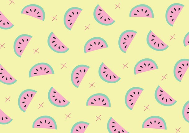 background cute girls pink tumblr wallpaper watermelon yellow 610x431