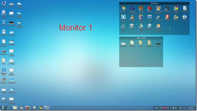 The Taskbar And Application Icons On Multiple Display Monitors