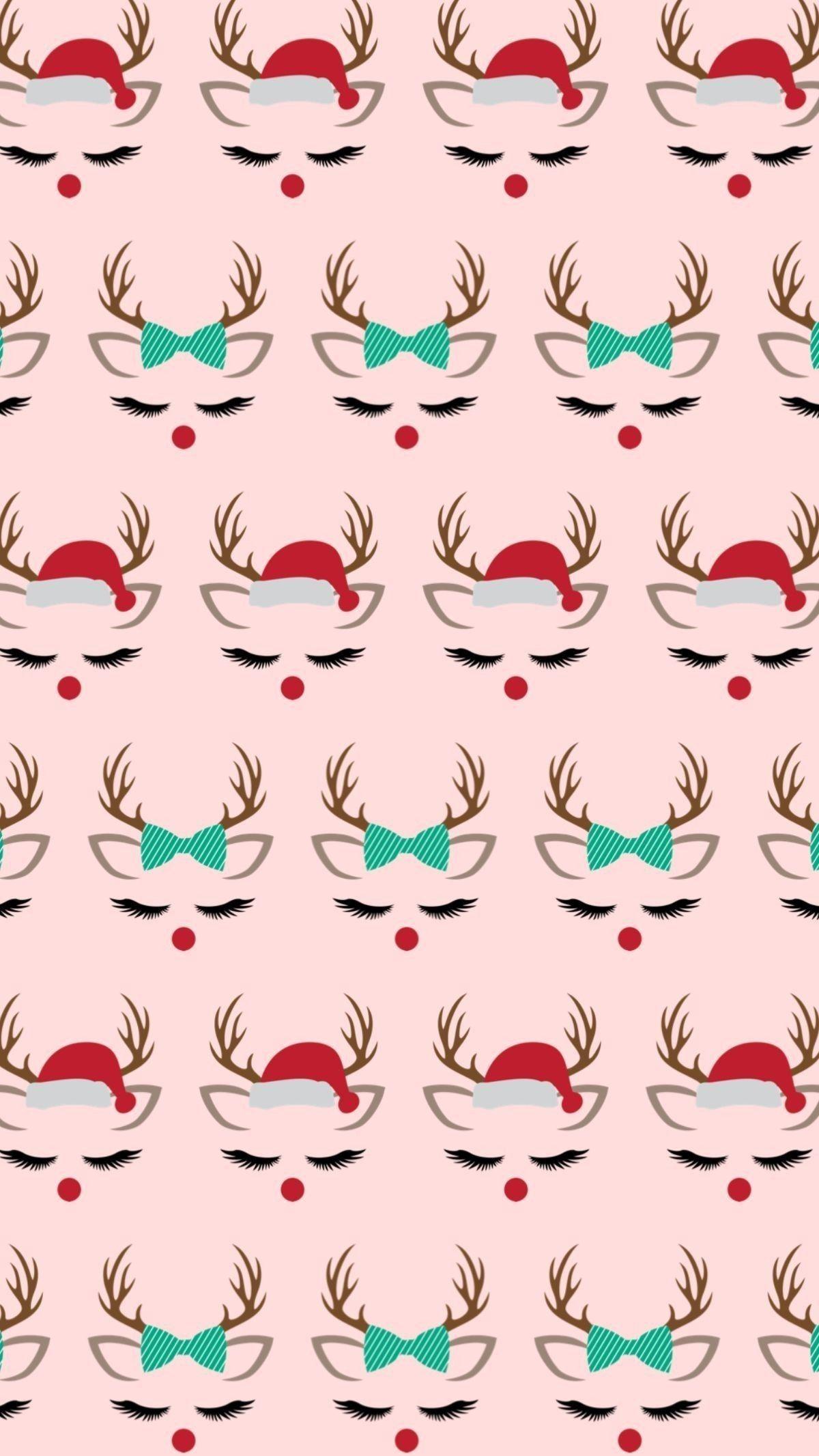 Cute Reindeer Wallpaper Christmas Phone