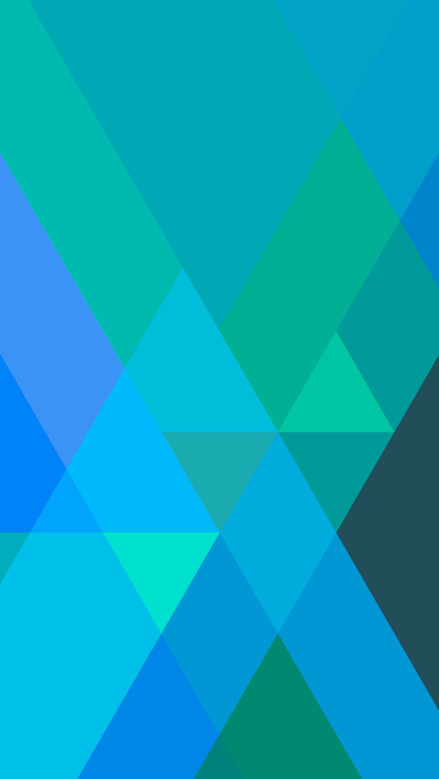 Flat Blue Gradient Triangles Wallpaper iPhone