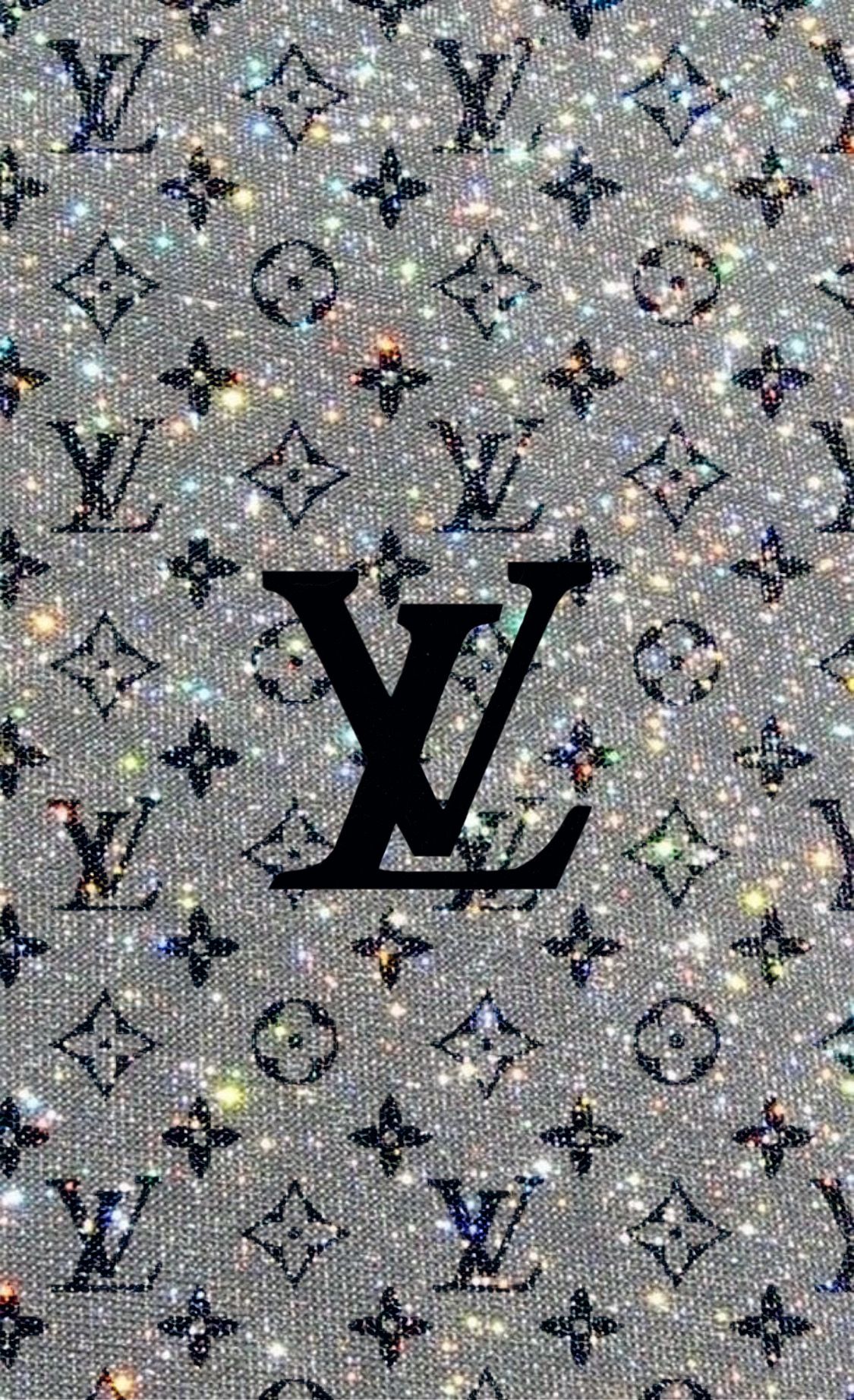 Louis Vuitton Lv iPhone Wallpaper Glitter
