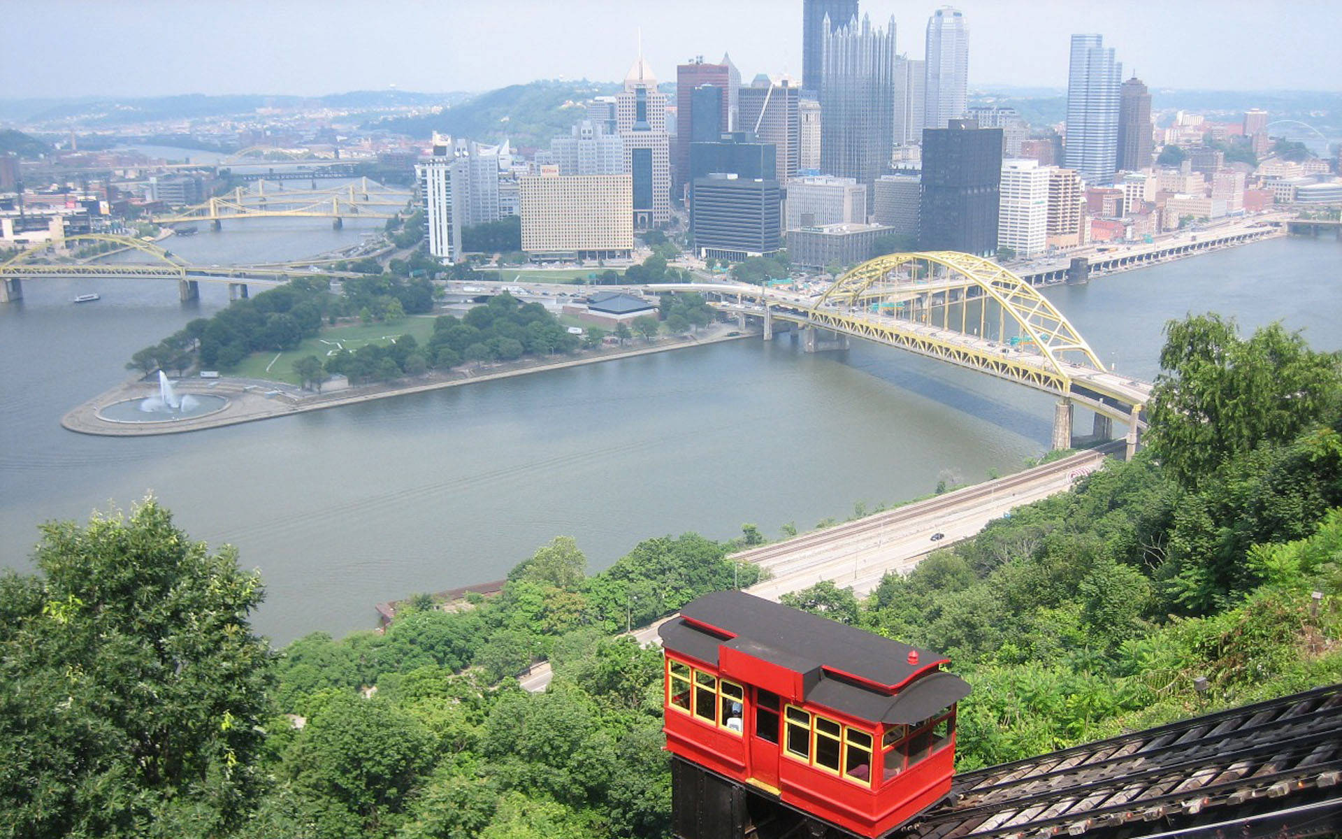 Downtown Pittsburgh Landscape Pa Usa City Wallpaper
