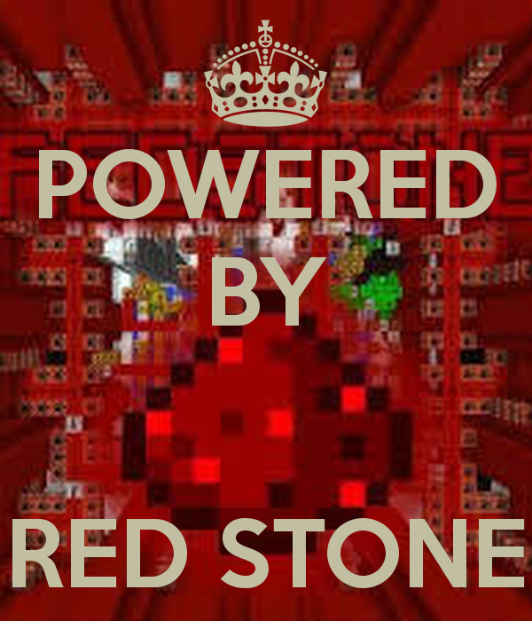 minecraft powered by redstone wallpaper