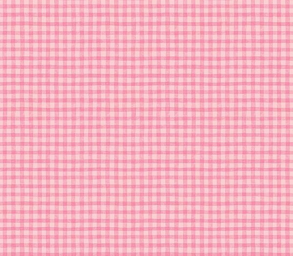 Pink Washy Plaid Wallpaper Wall Paper