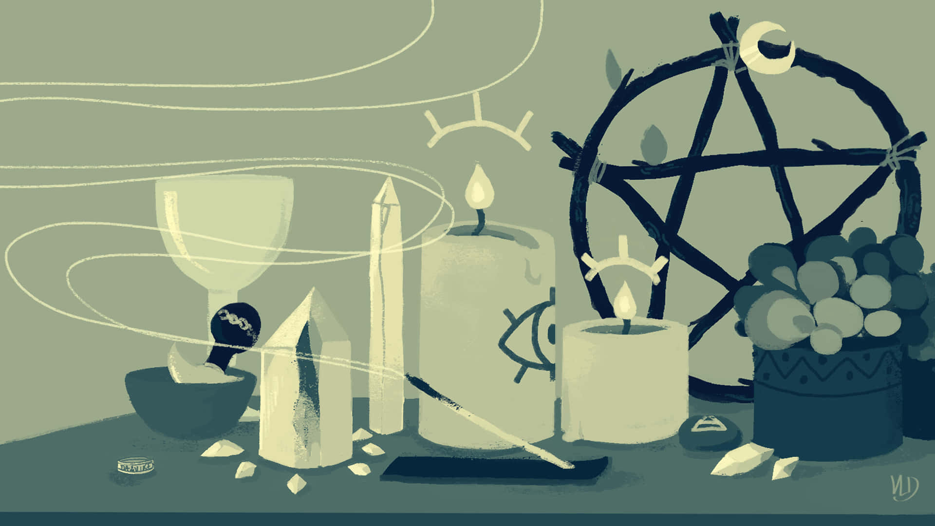 Witchy Desktop Wallpaper