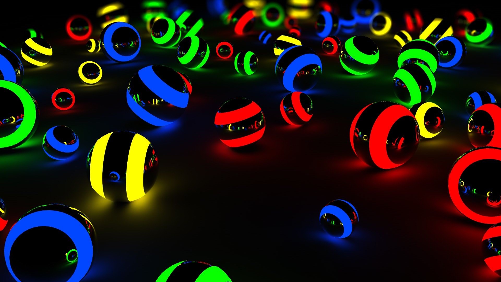 3d Wallpapers 3D ABSTRACT BALLS COLORFUL 0014 7729 1920x1080