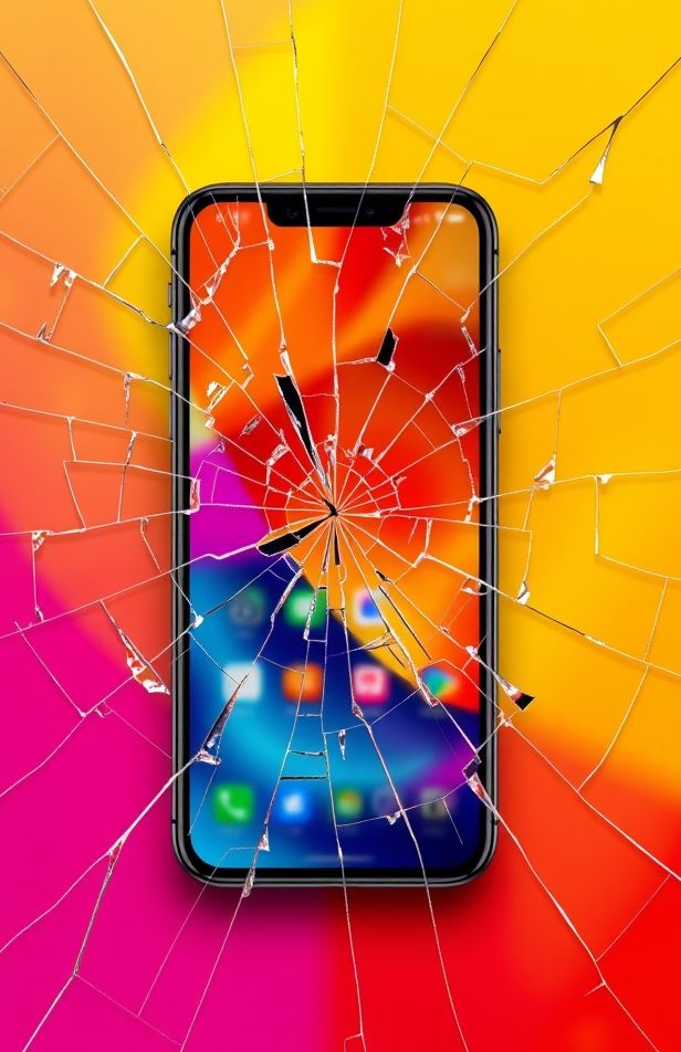 Cracked Screen Prank Wallpaper