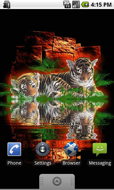Two Tigers Live Wallpaper Apps For Android Phone