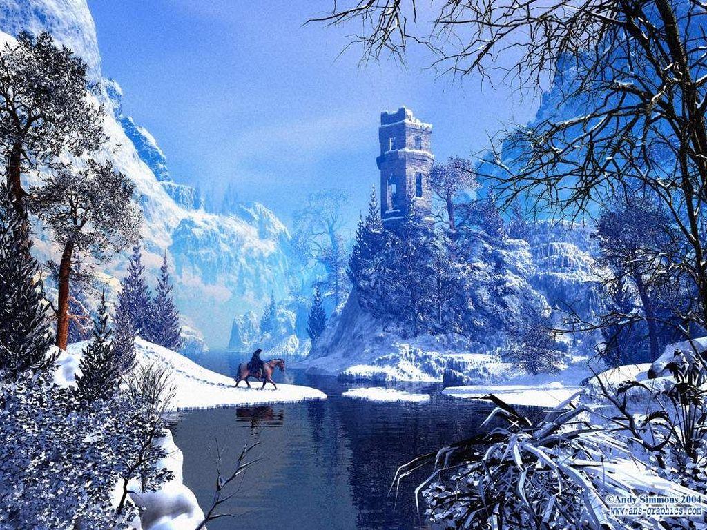 3d Art Snow Valley Wallpaper HD From Mg