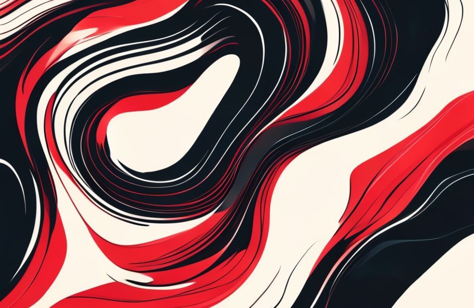 Black And Red Abstract Wallpaper
