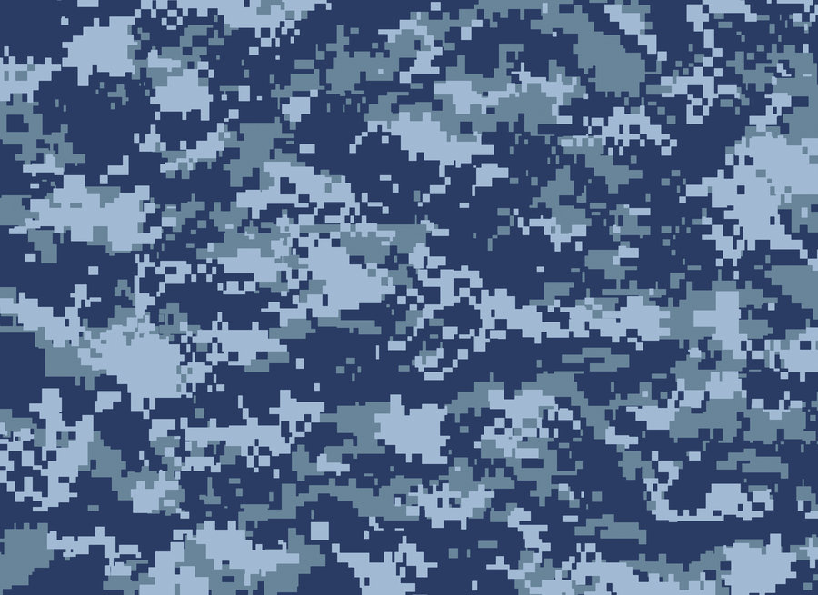 Blue Digital Camo Wallpaper