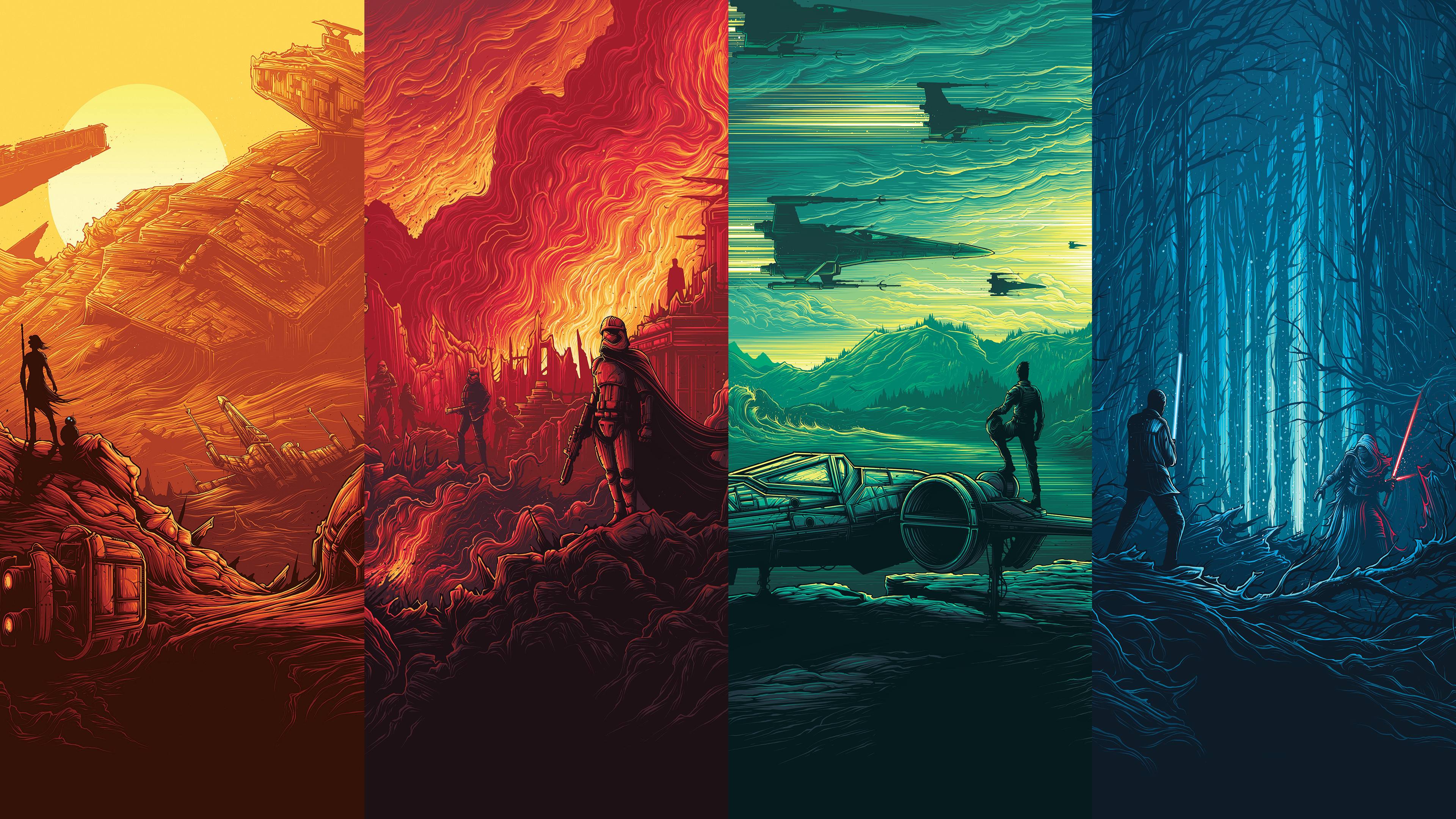 Wallpaper I Made Of Those Epic Imax Star Wars Posters