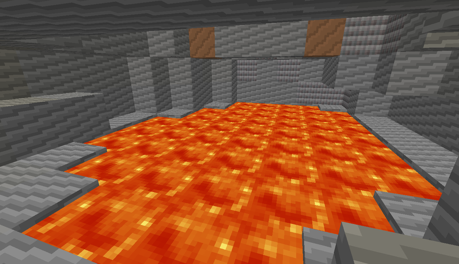 Minecraft Background Lava Pool By Michael3216