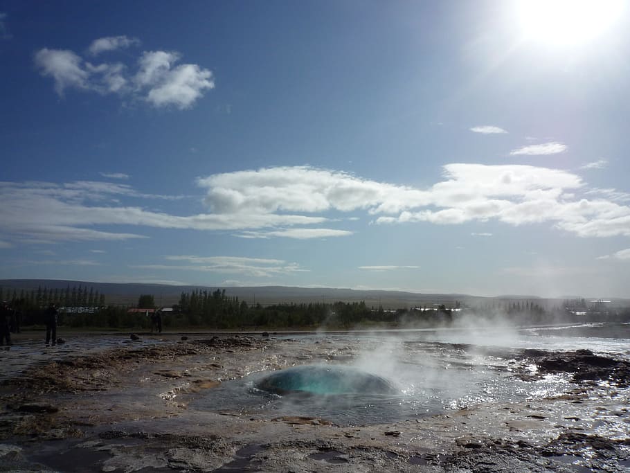 Geyser Water Eruption Desktop Wallpaper 113979 - Baltana