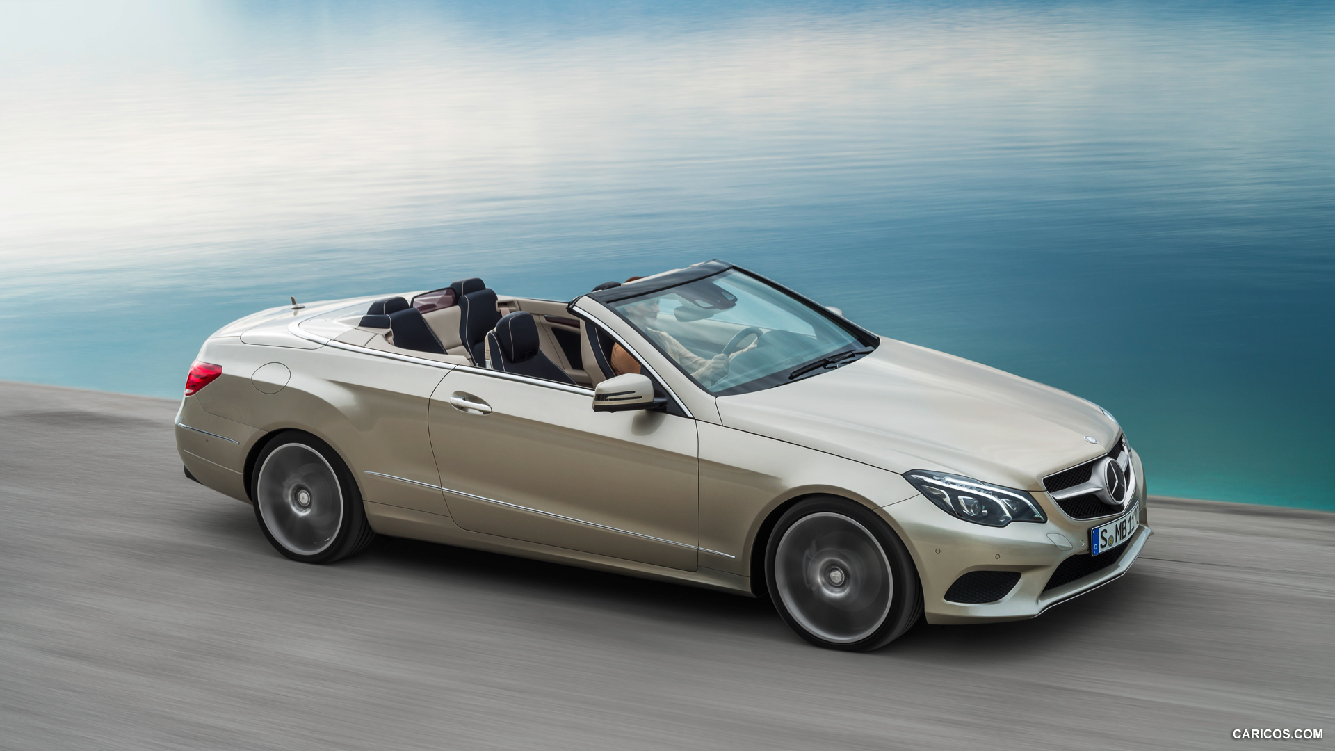 Mercedes Benz E350 Bluetec Cabriolet Side HD Wallpaper