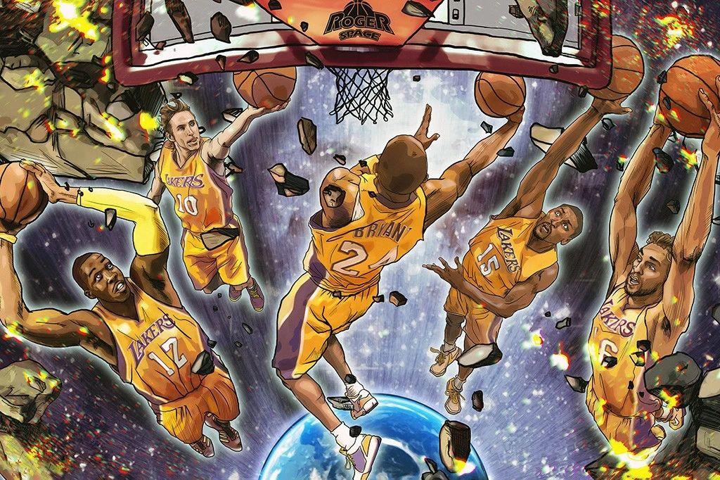 Los Angeles Lakers Kobe Bryant Dwight Howard Basketball Nba Poster