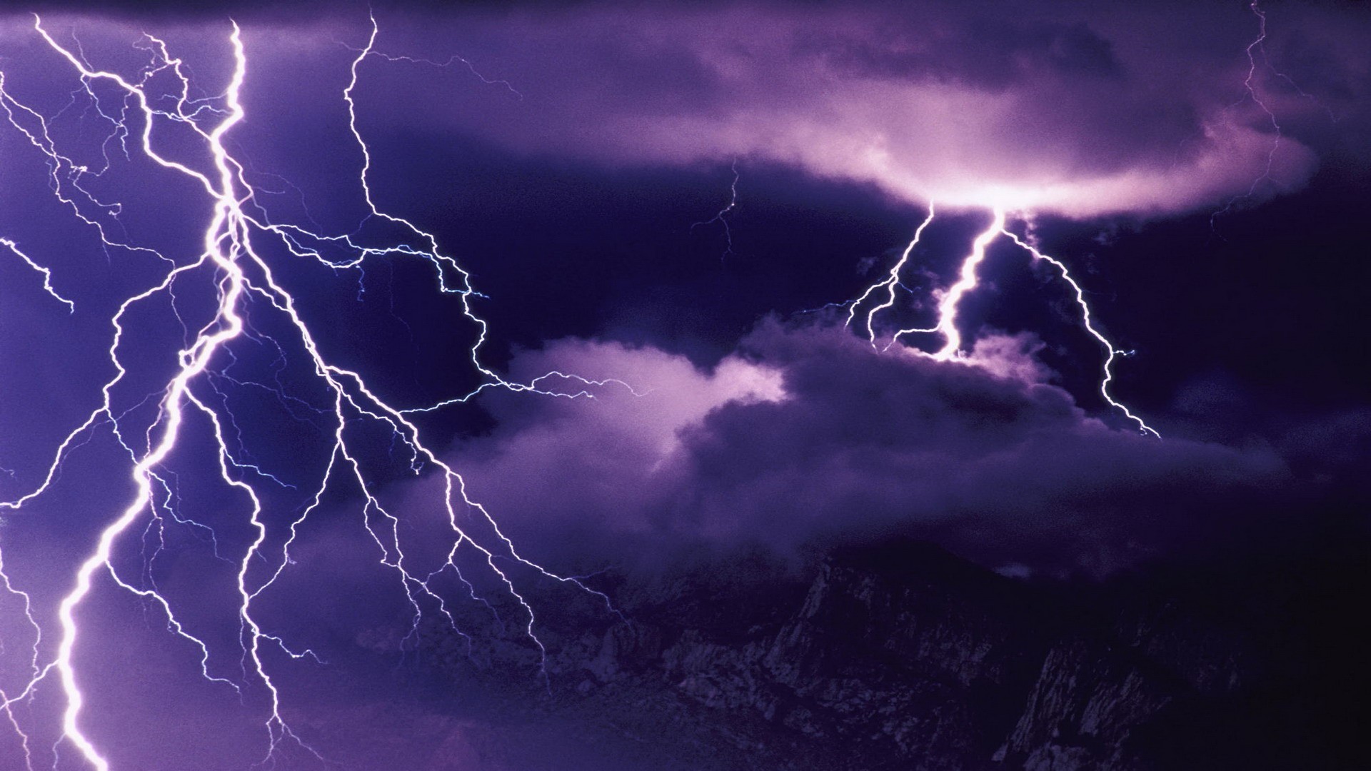 World Storm Wallpaper Lightning