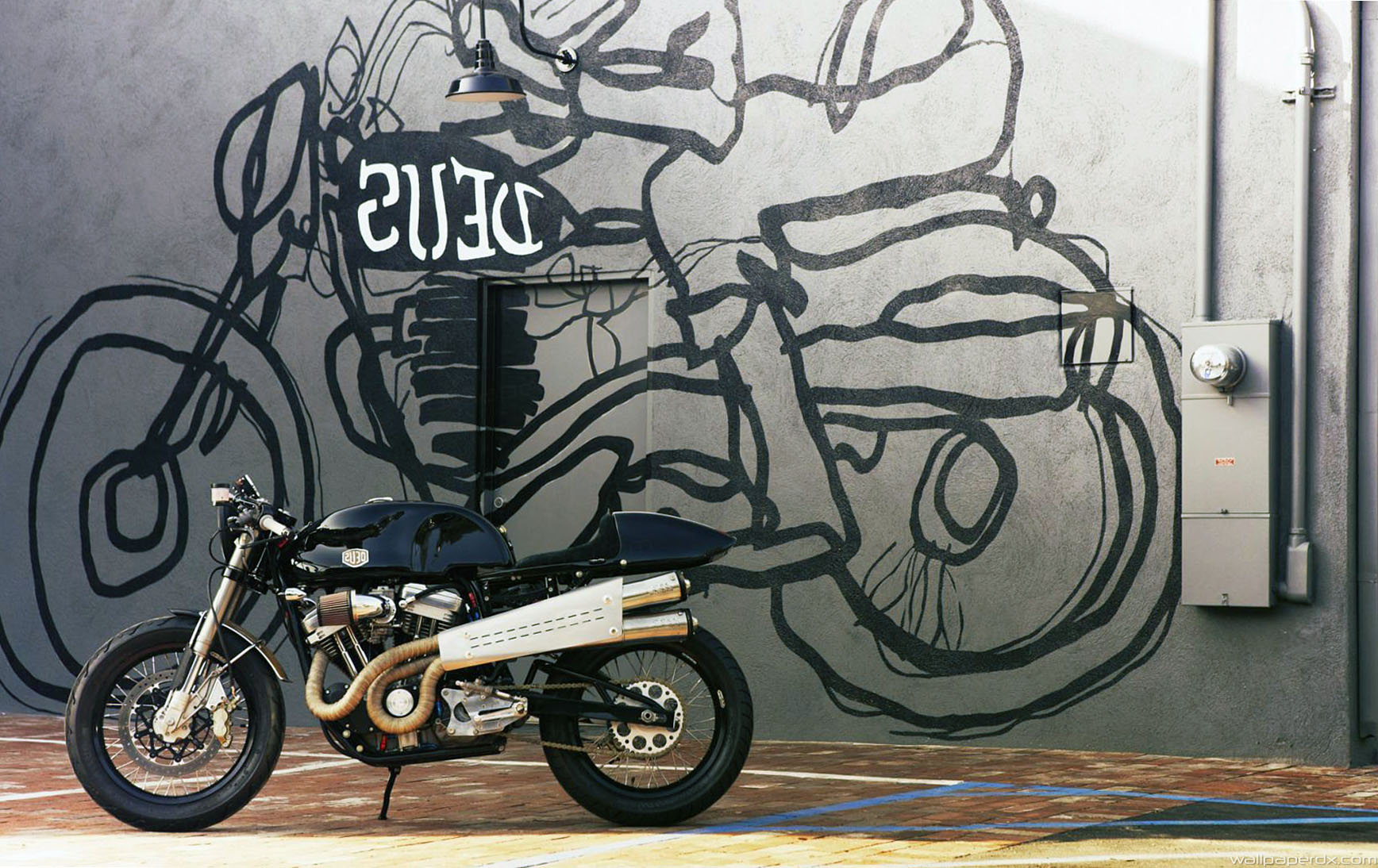 Deus Ex Machina Motorcycles Wide Full HD Wallpaper