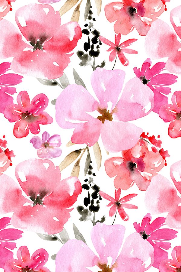 Colorful fabrics digitally printed by Spoonflower   Pink 600x900