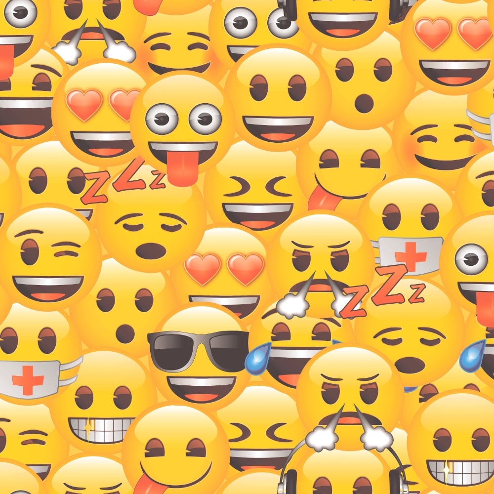 Official Emoji Childrens Wallpaper Smiley Face Cartoon Kids Wp4