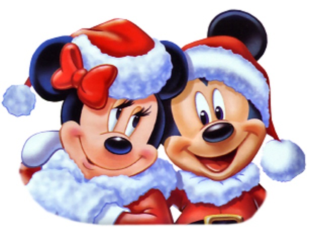 Disney Mickey And Minnie Claus Christmas Wallpaper