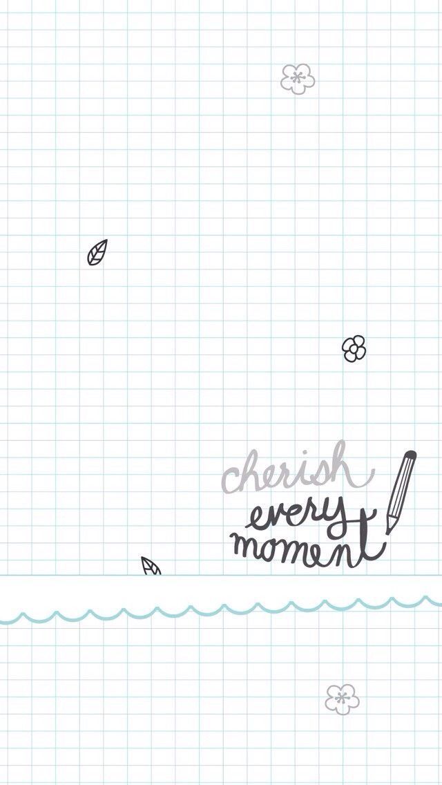 Simple Notebook Doodle iPhone Wallpaper Panpins