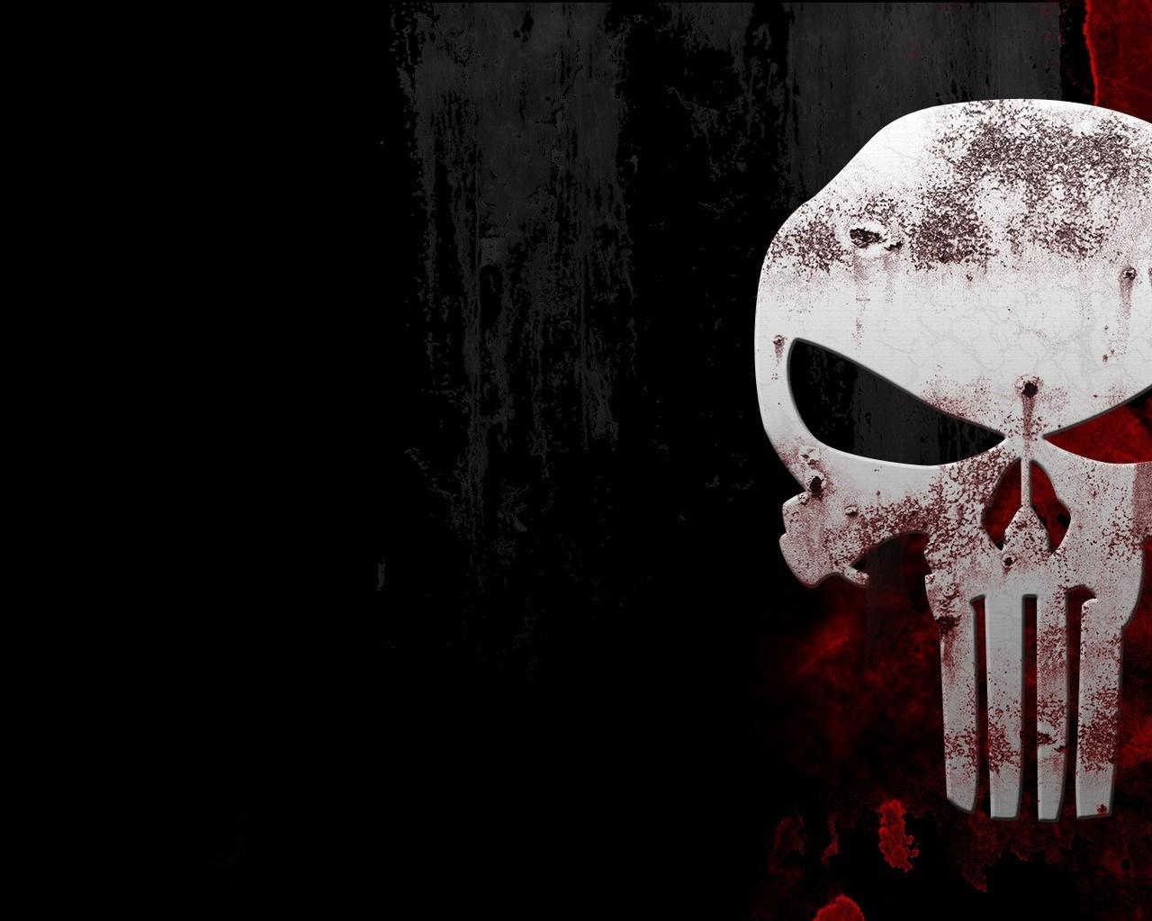 1185571 white black monochrome red skull The Punisher ART