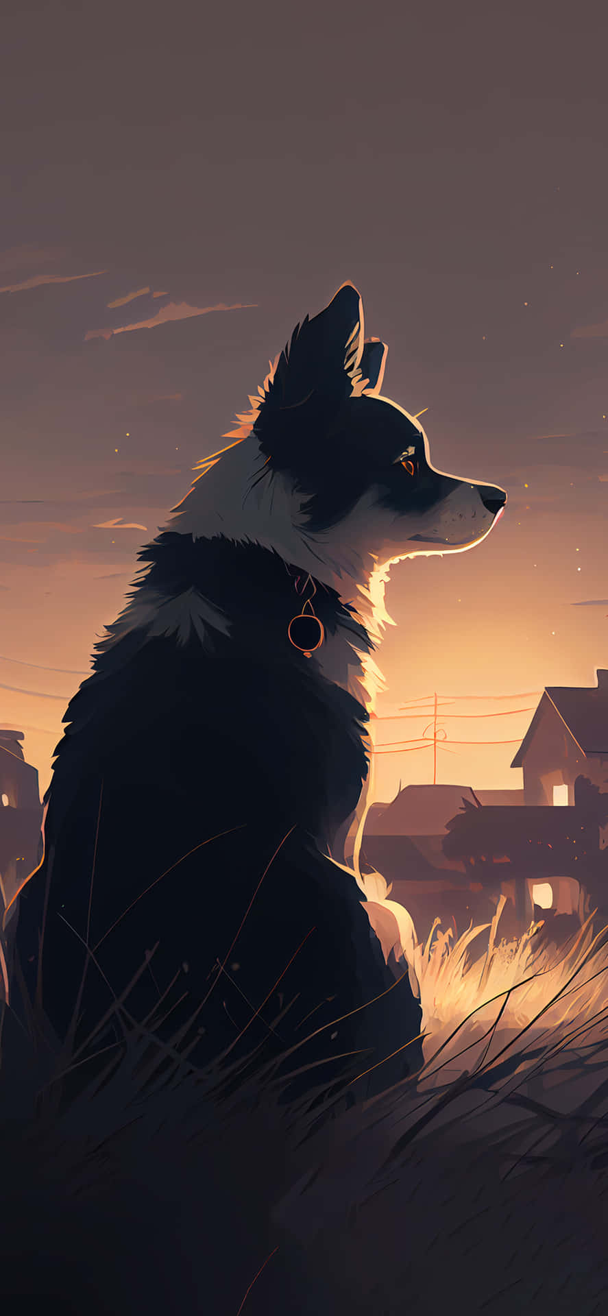 Anime Dog Background Wallpaper