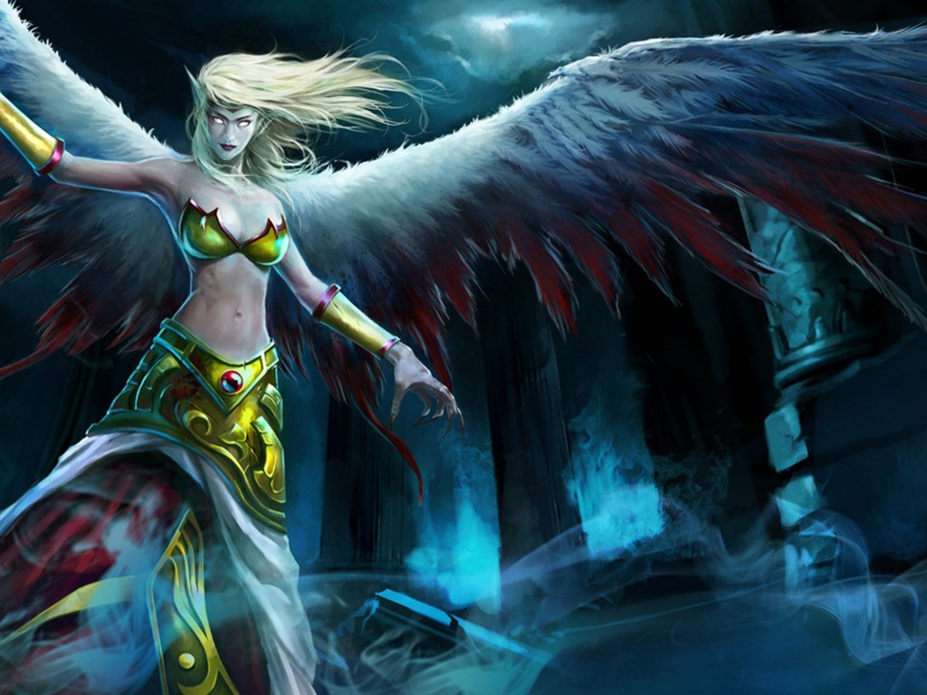 League Of Legends Fallen Angel Exiled Morgana Wallpaper Wallpaper13