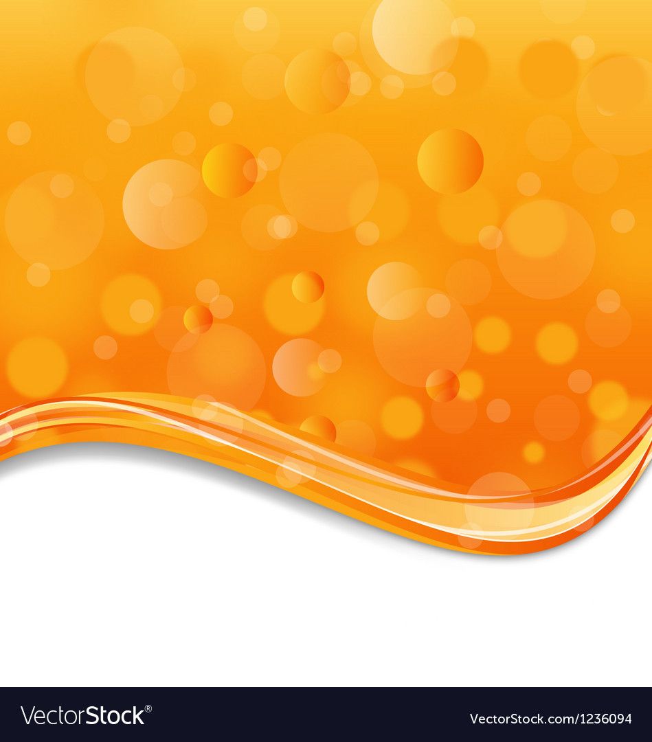 Abstract Orange Background With Light Effect Vector Image