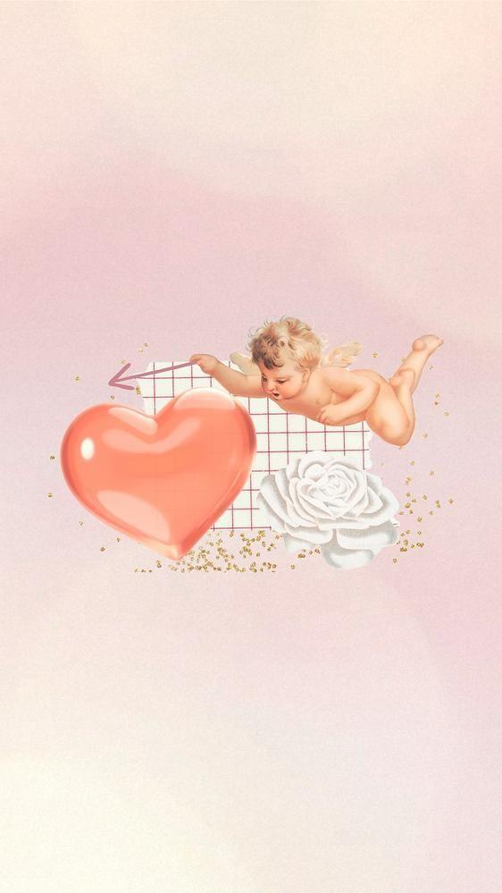 Cupid St Valentines iPhone Wallpaper