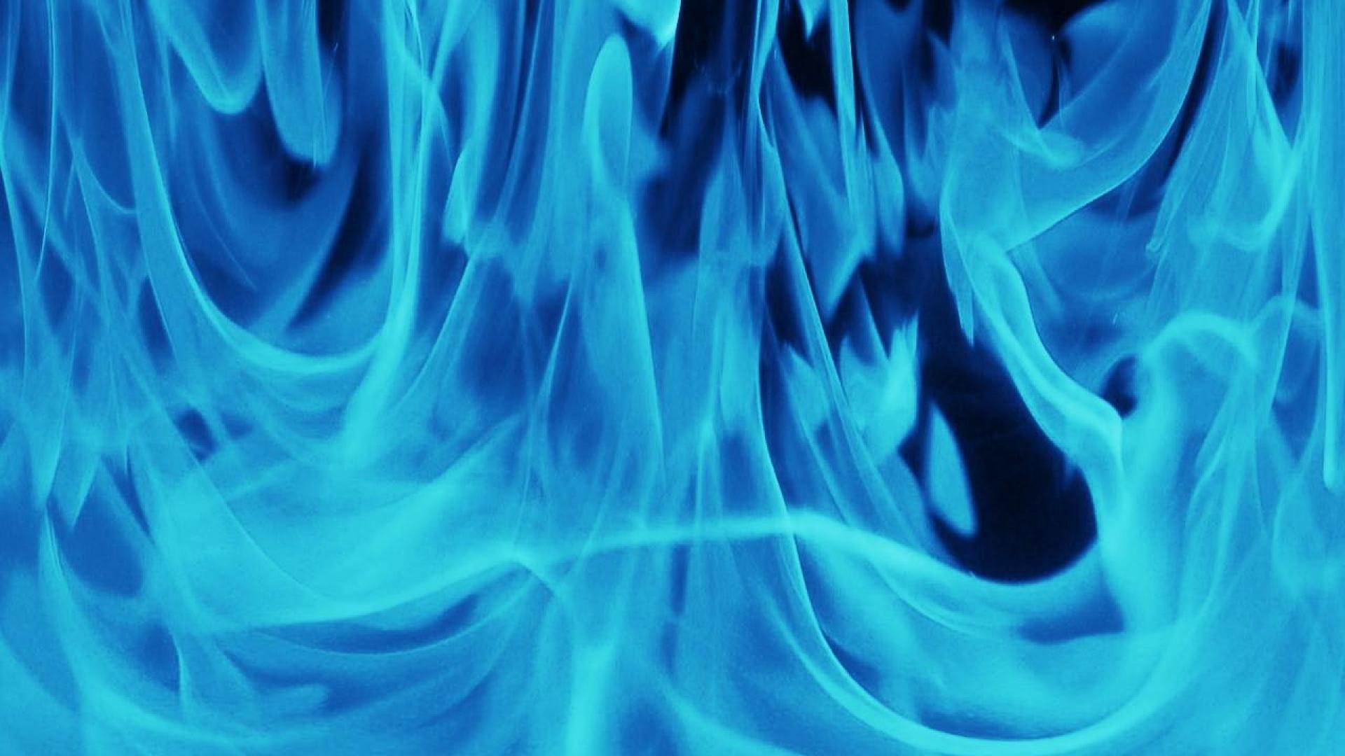 Flame Fire Aqua Light Blue Fractal Art HD Wallpaper