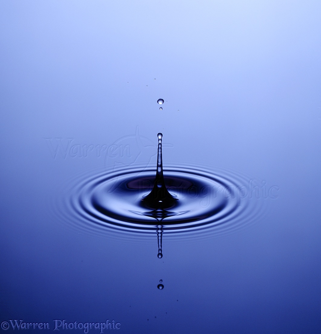 Water Drop Forming Spike