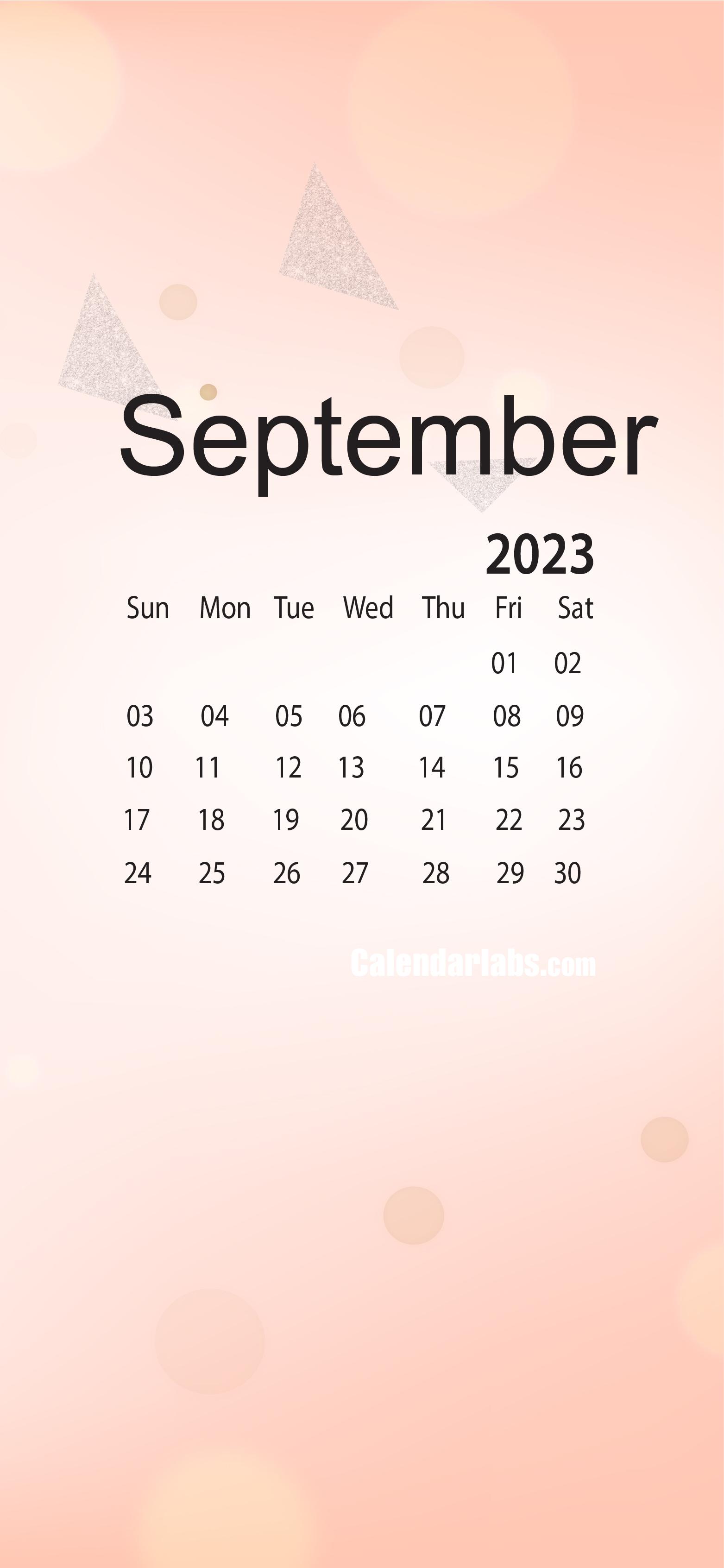 September Desktop Wallpaper Calendar Calendarlabs