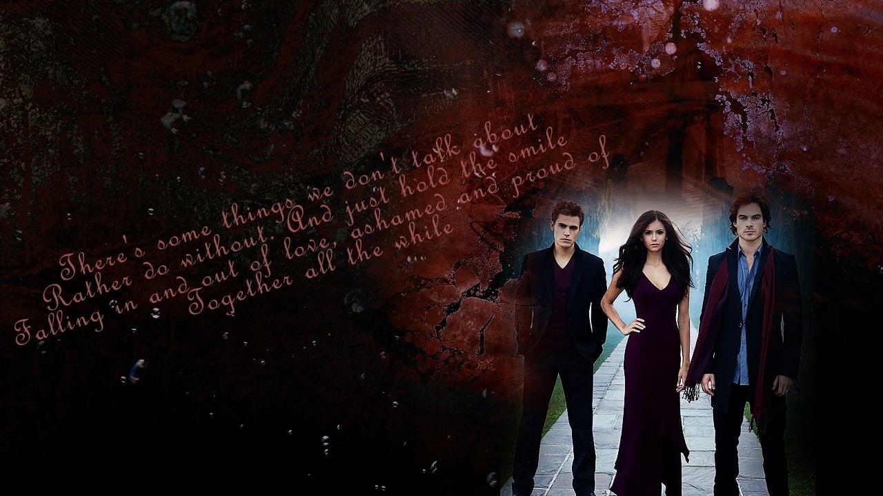 Stefan Elena and Damon   The Vampire Diaries Wallpaper 8133312 1280x720