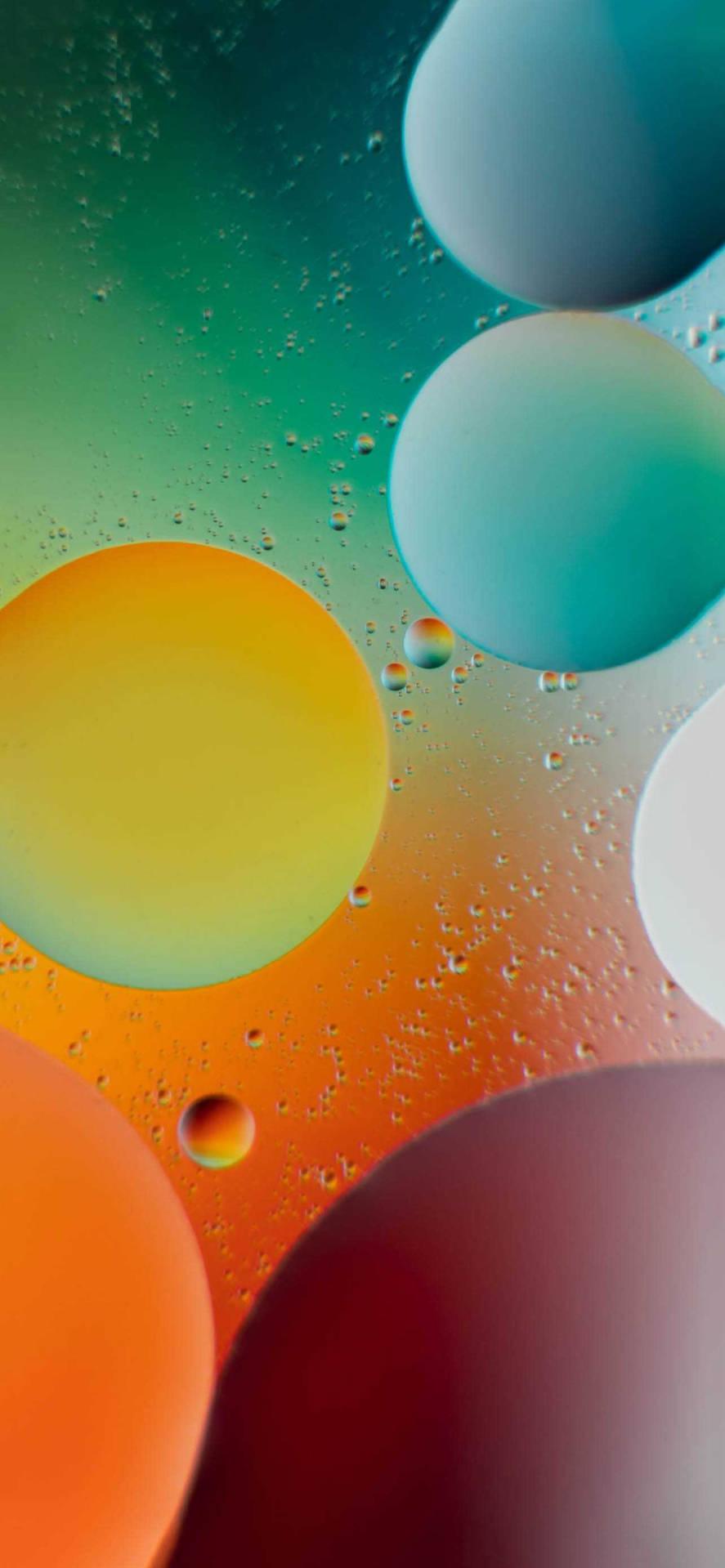 Download Ios 15 Floating Spheres Wallpaper