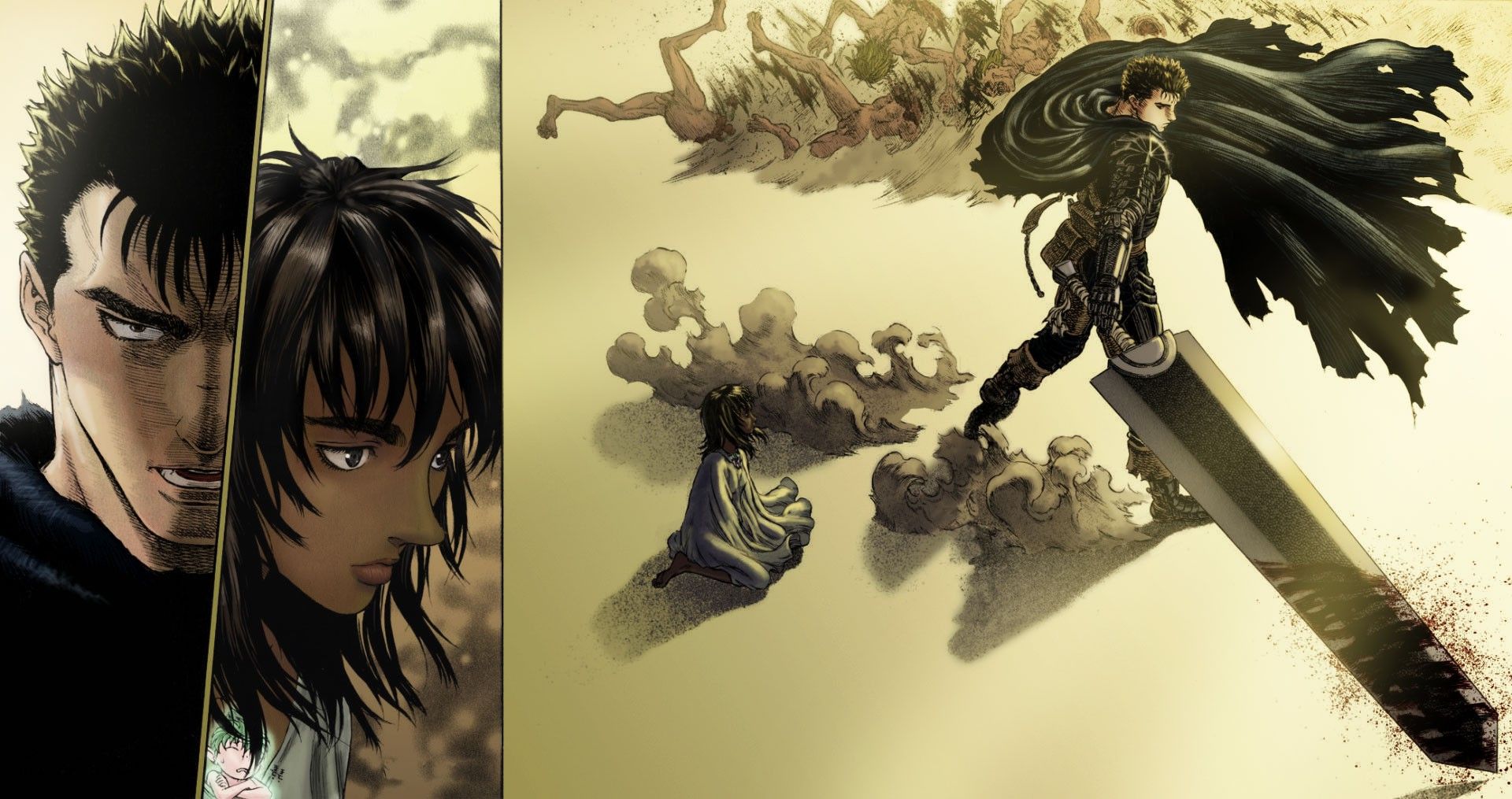 Berserk Guts Manga Casca Kentaro Miura Wallpaper HD Desktop