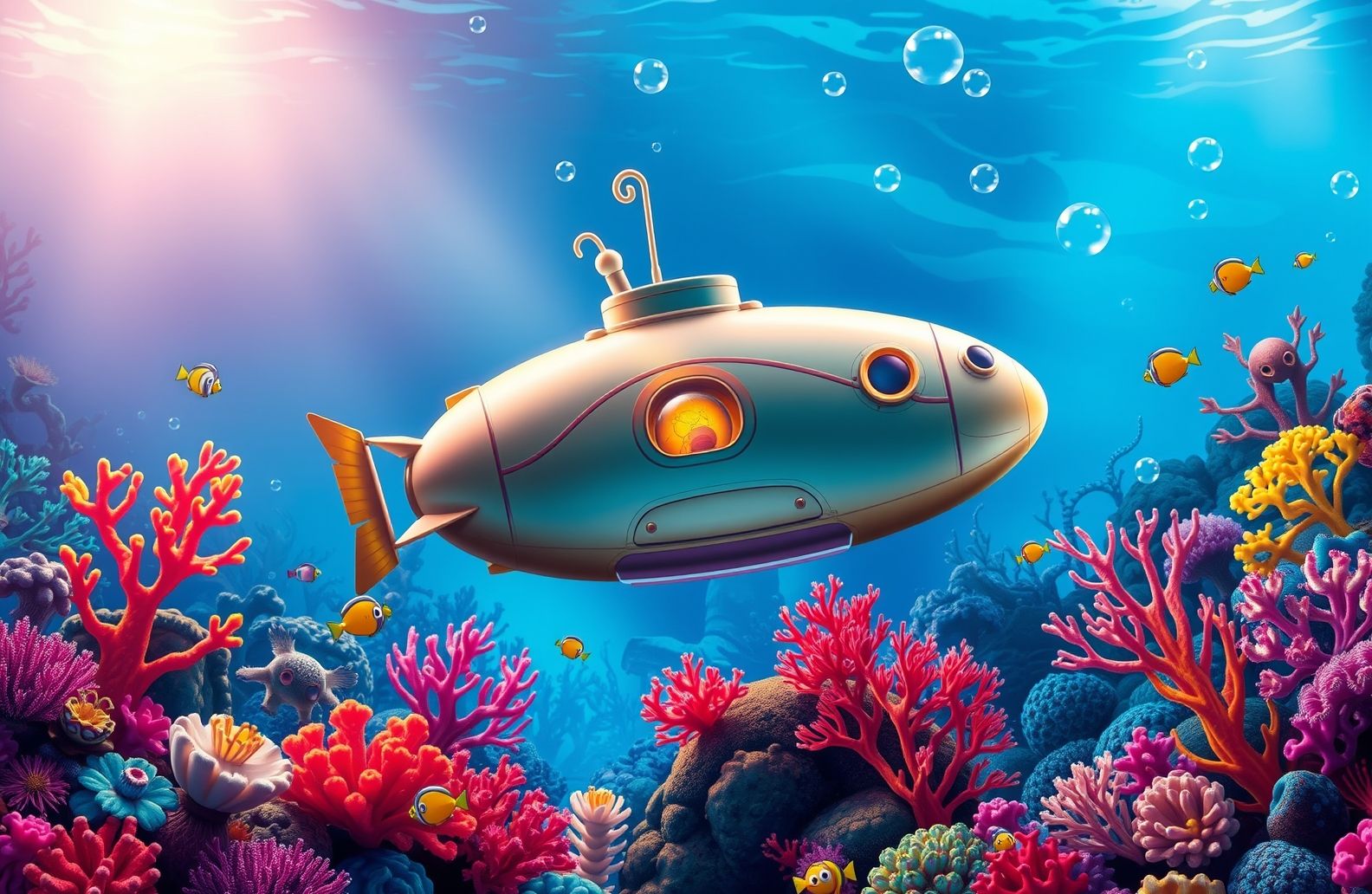 Disney Nautilus Submarine Wallpaper