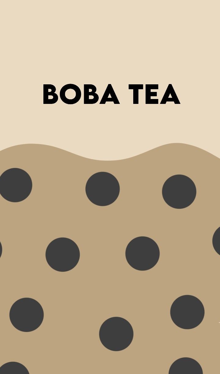 Boba Tea Wallpaper Bubble