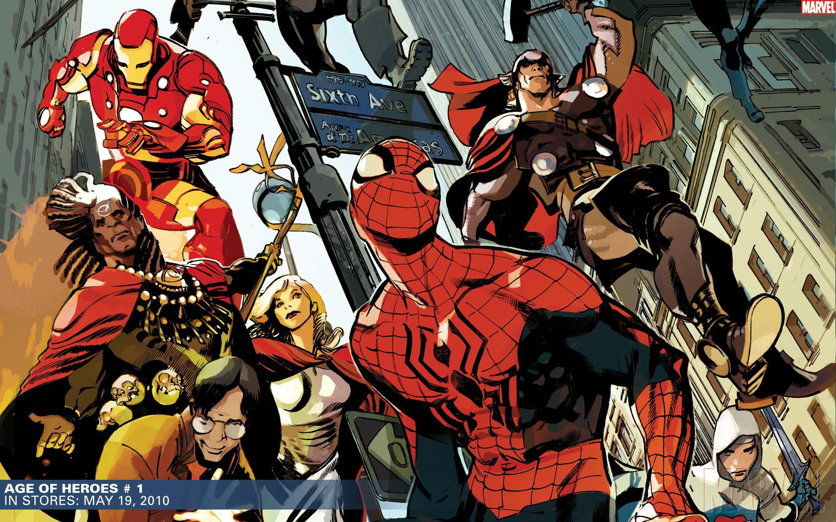 Iron Man Thor Spider Marvel Ics Wallpaper