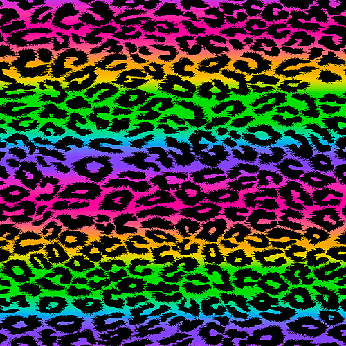 Colorful Leopard Print Fabric