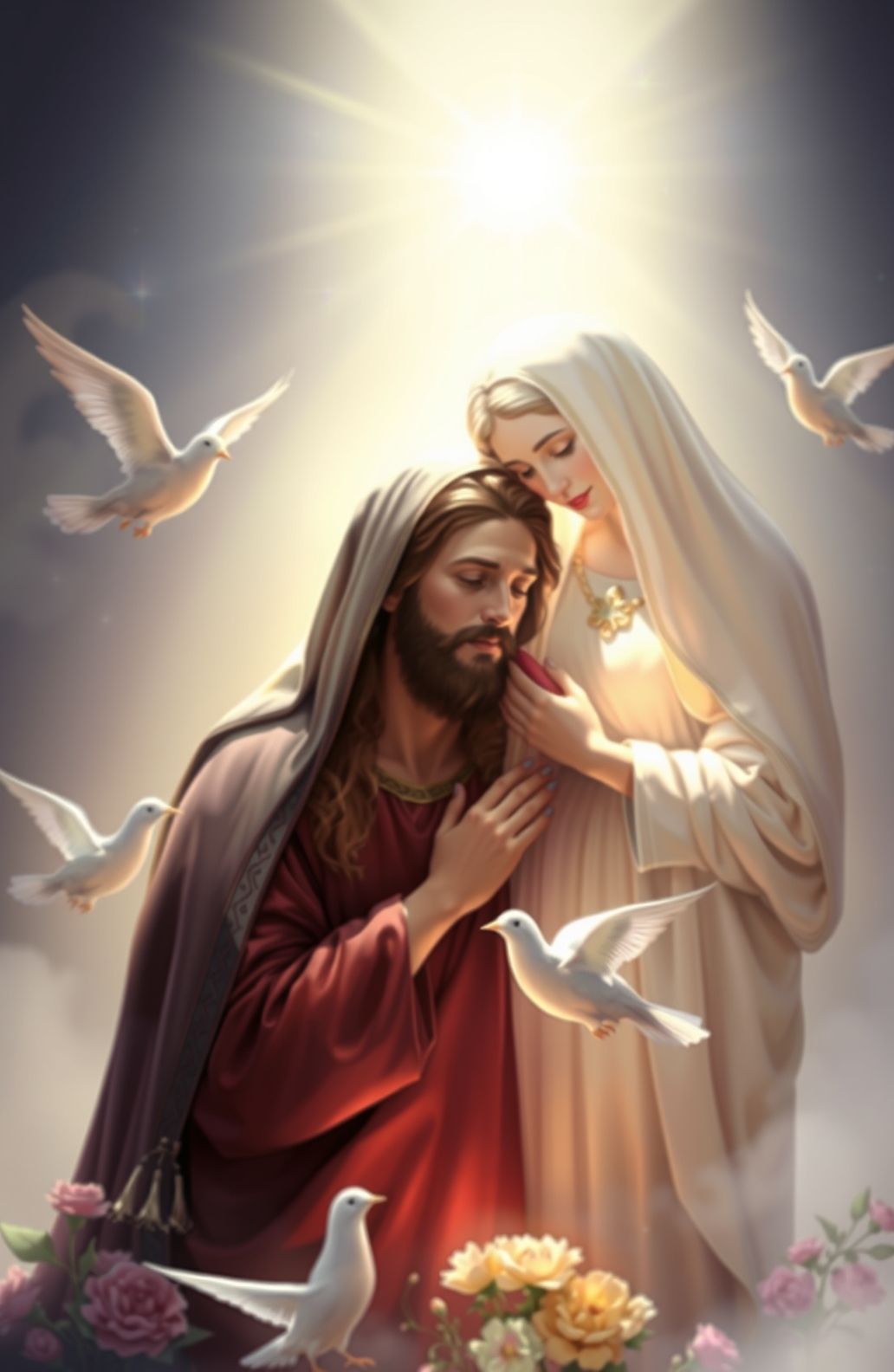 🔥 Free Download Jesus Christ Mother Mary Wallpaper by @teresas41 ...