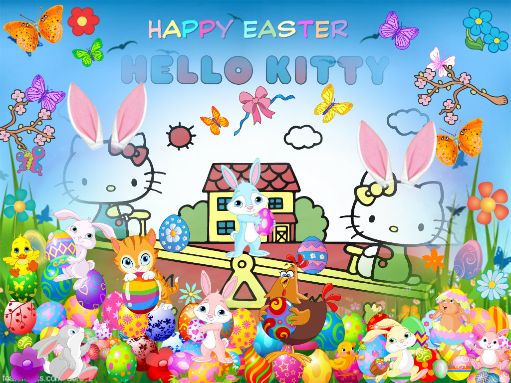 Hello Kitty Wallpaper Easter Coloring