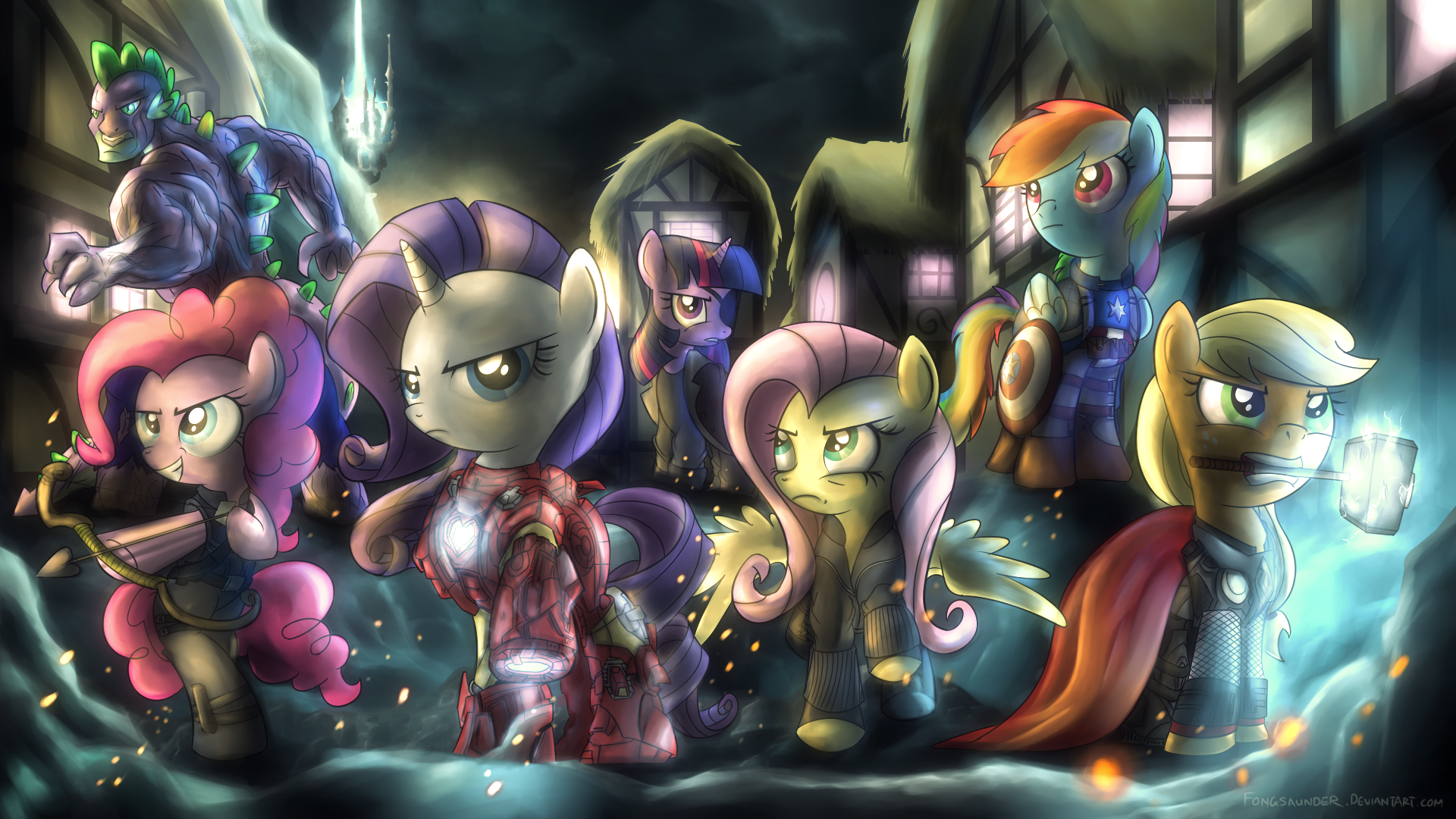 Mlp Mane Six Avengers Wallpaper 1080p From Shadow Of Death Hosted