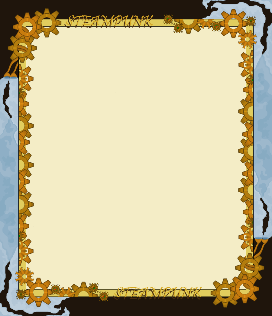 Steampunk Border by WrxStv on